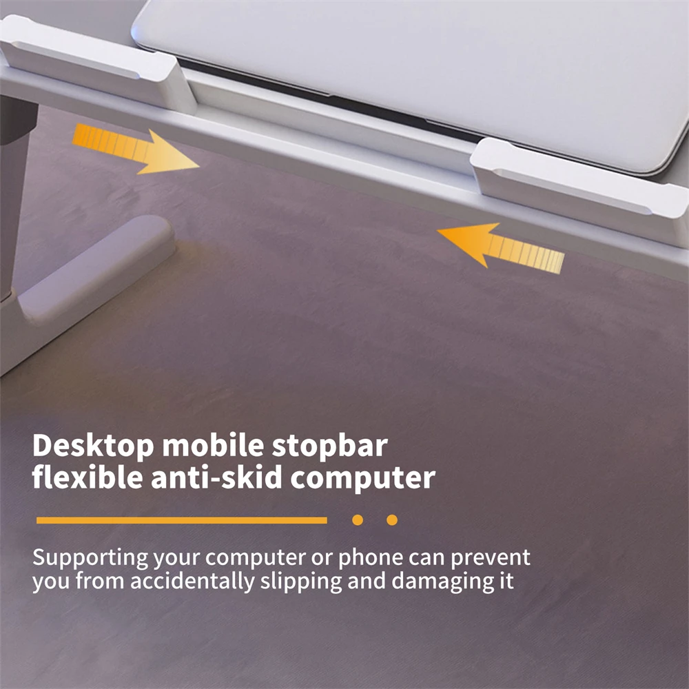 Faltbarer, höhenverstellbarer Laptop-Tisch, Laptop-Tablett, tragbarer Laptoptisch für Bett, Sofa, Boden – Detail 6