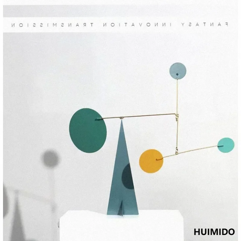 Modern Minimalist Balance Dynamic Geometric Ornaments Morandi Metal Soft Furnishings Household Art Decoration