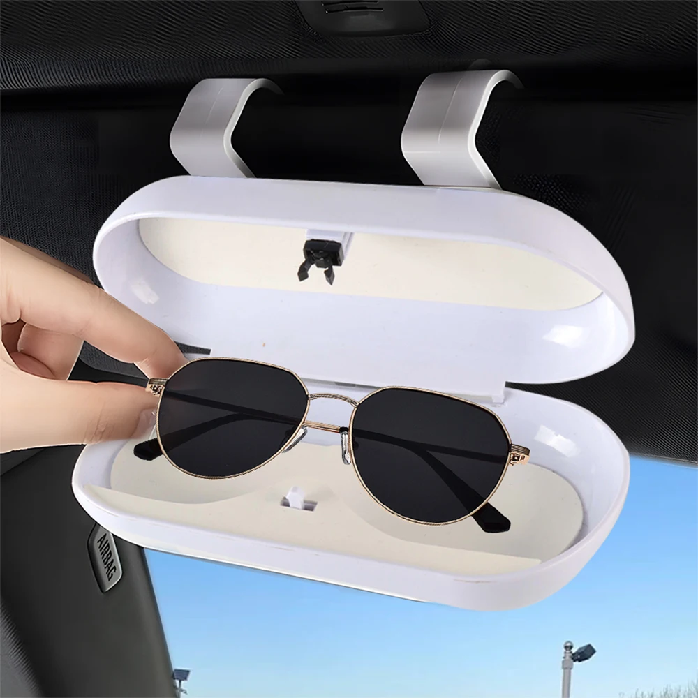 Car Sun Visor Glasses Case Pressure Cover Storage Box Auto Accessories For Honda Mugen Power Civic Accord Odyssey Jazz Spirior view 4