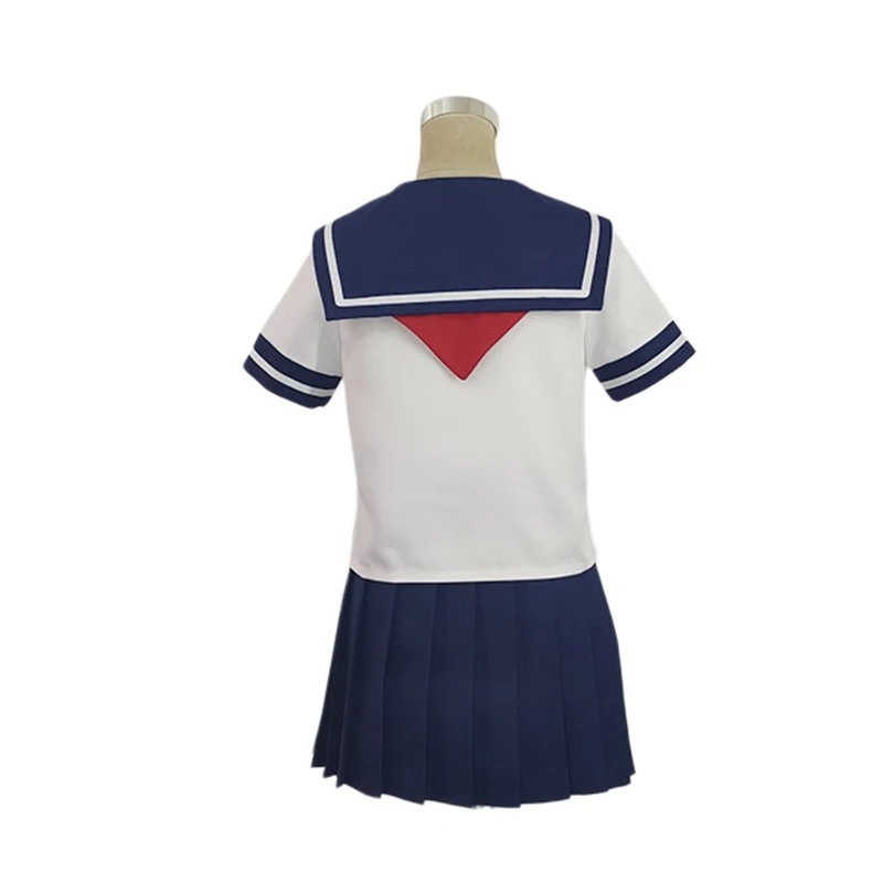 Yandere Ayano Aishi Cosplay Costume Sailor Suits JK School Uniforms Black Ponytail Wigs Halloween Party Role Playing Outfits view 2