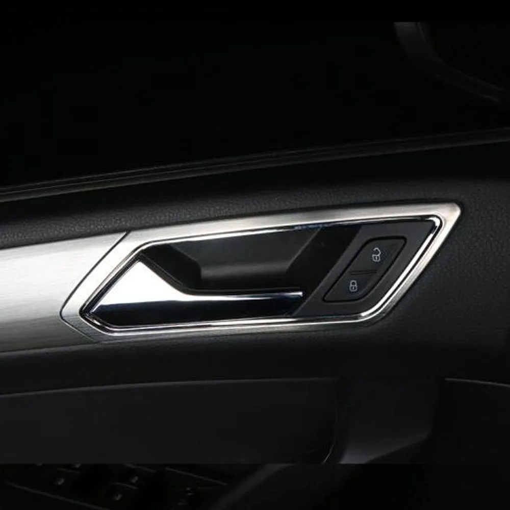 Car Body Cover Stick Trim Stainless Steel Door Inner Handle Bowl Frame 4pcs For VW Volkswagen Touran L 2016 2017 2018 2019 2020