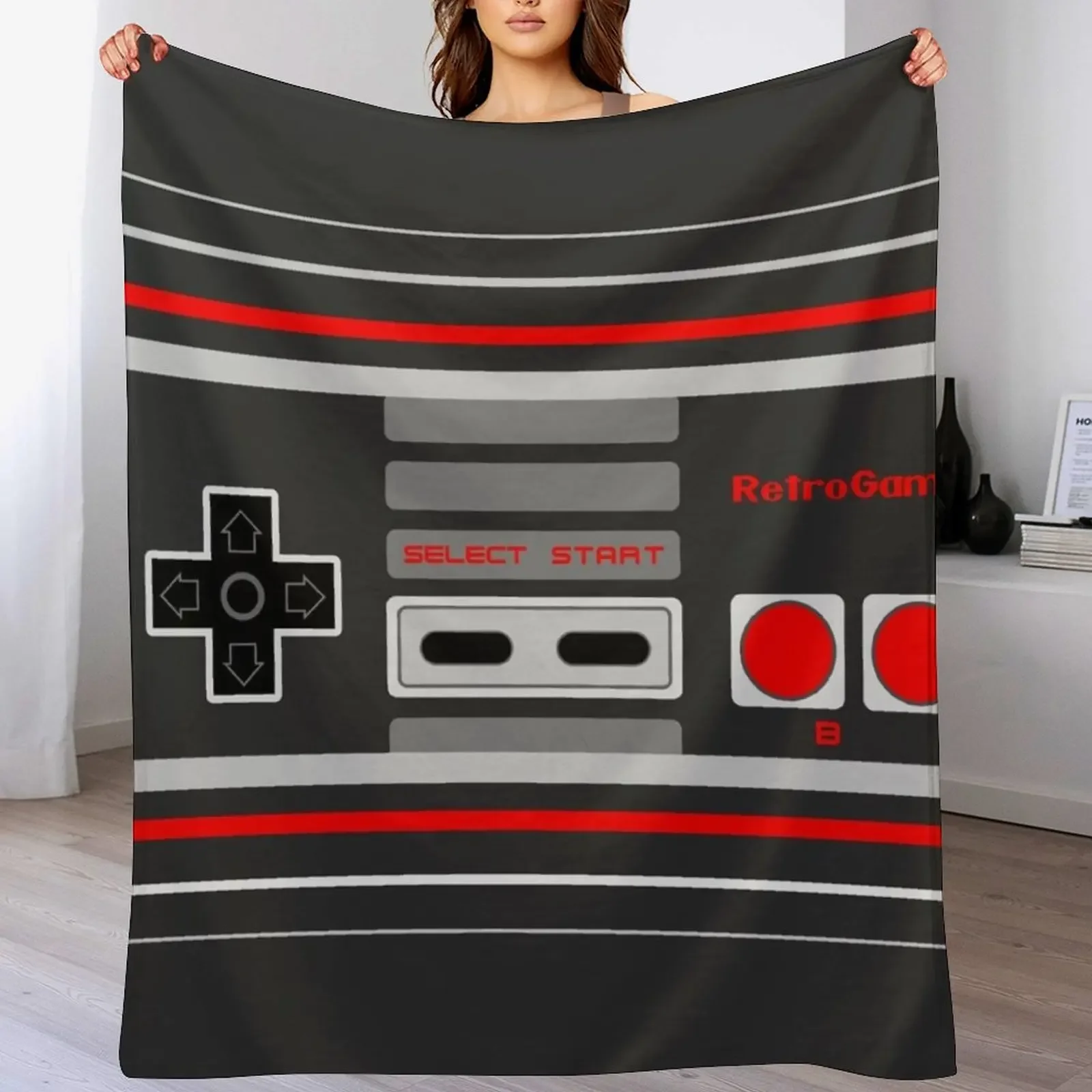 8-Bit Retro Gamer - Controller Throw Blanket Extra Large Throw Blankets For Sofas Sofa Quilt Blankets For Bed Blankets