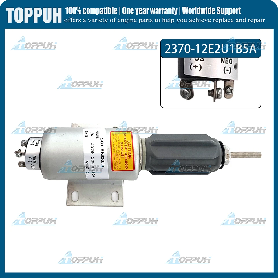 

12 В 2370-12E2U1B5A Полный электромагнитный клапан дроссельной заслонки 2300-1501 для Woodward 12 В постоянного тока