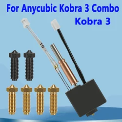 Kit Upgrade for Anycubic Kobra 3 Hotend Kobra 3 Combo Hotend Kit 3D Printer Accessories Hot End Brass Nozzle Thermistor Heating