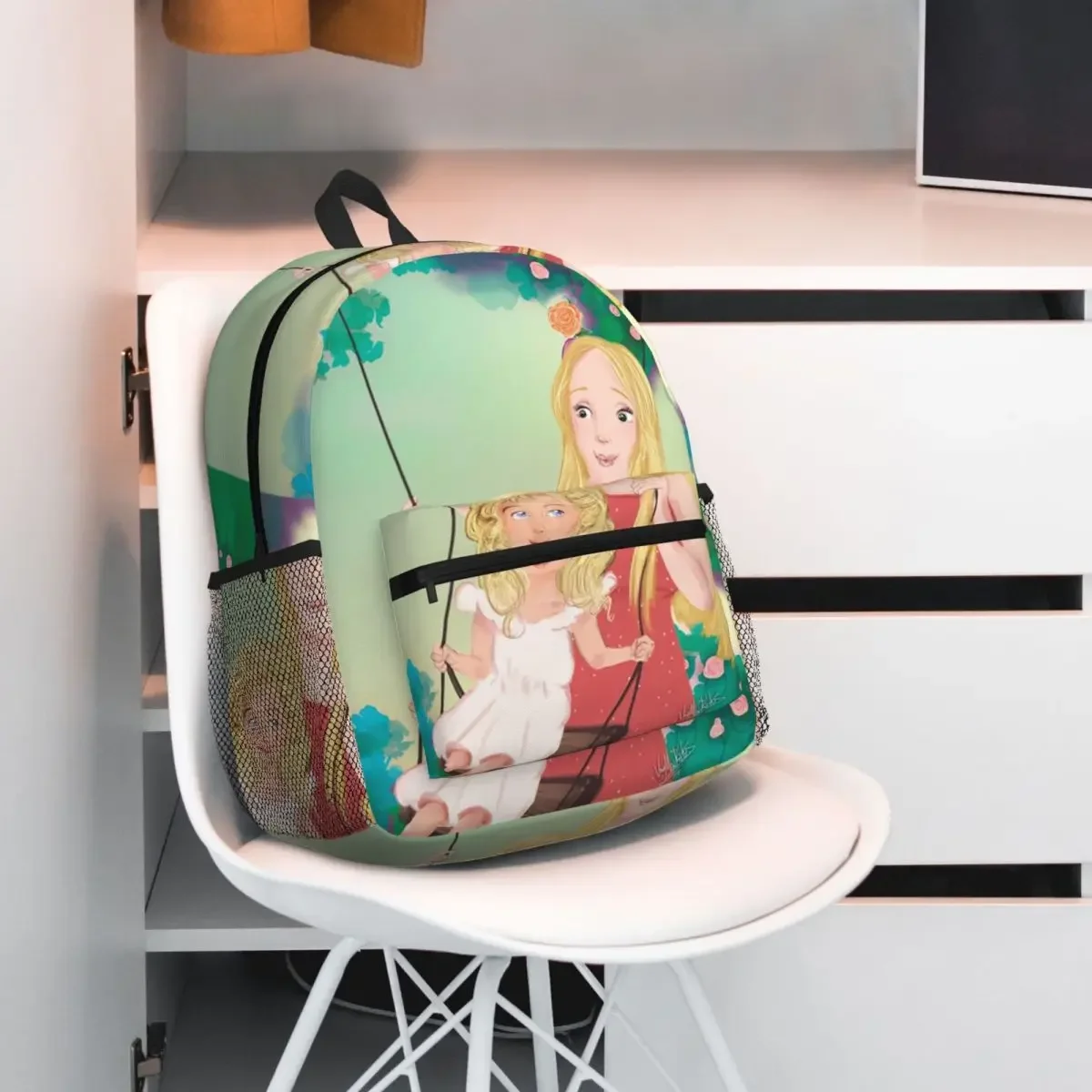 

Рюкзак Helen And Her Mom, рюкзак большой емкости, детская сумка для книг, школьная сумка, сумки на плечо для мужчин и женщин