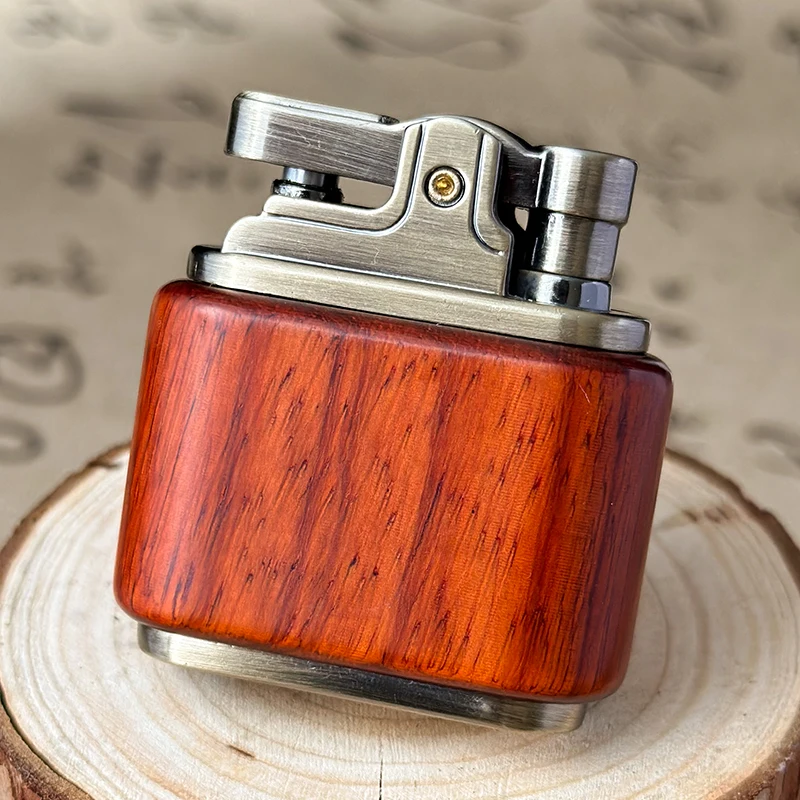 ZORRO Retro Kerosene Lighter Oil Gasoline Wood Metal Lighter Grinding Wheel Brass Core Cigarette Lighter Gadget Collection Gift