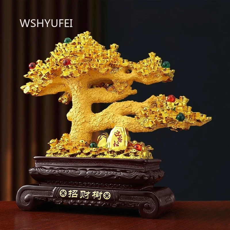 

Attracting Wealth and Prosperity Tree Money Tree Ornament Living Room Bookshelf Handicrafts Cashier Decoration Housewarming Gift
