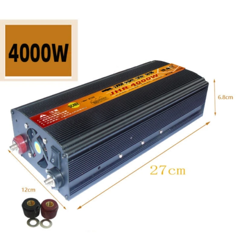 4000W 72V conversion 220V inverter household battery power conversion 48V60V64V36V to 220V1700W