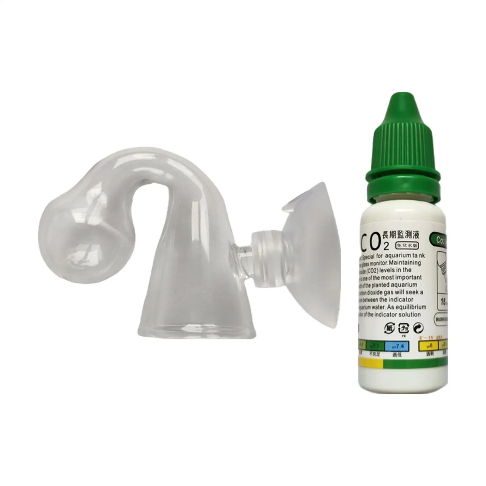 Aquarium CO2 Indicator Solution Monitor Fish Tank Long-Term Monitor CO2 Test PH Liquid ForAquatic Plants Fluid Drop Checker view 3