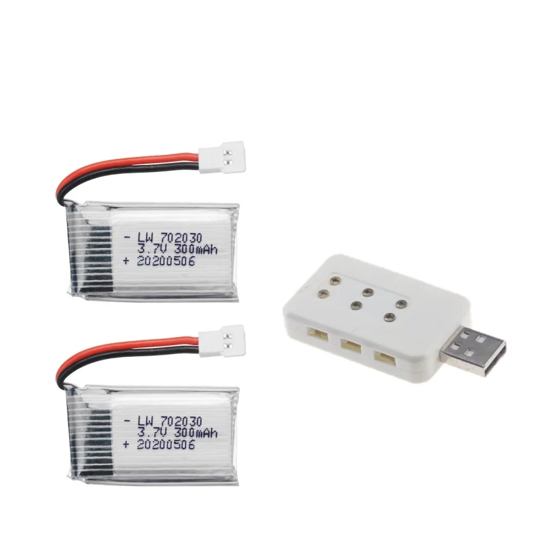 3.7V 300mAh lipo batterij Voor E55 FQ777 FQ17W DFD F180 FY530 U816 U830 H107 X11C Batterij 20C 702030   Voor RC Quadcopter reserveonderdeel