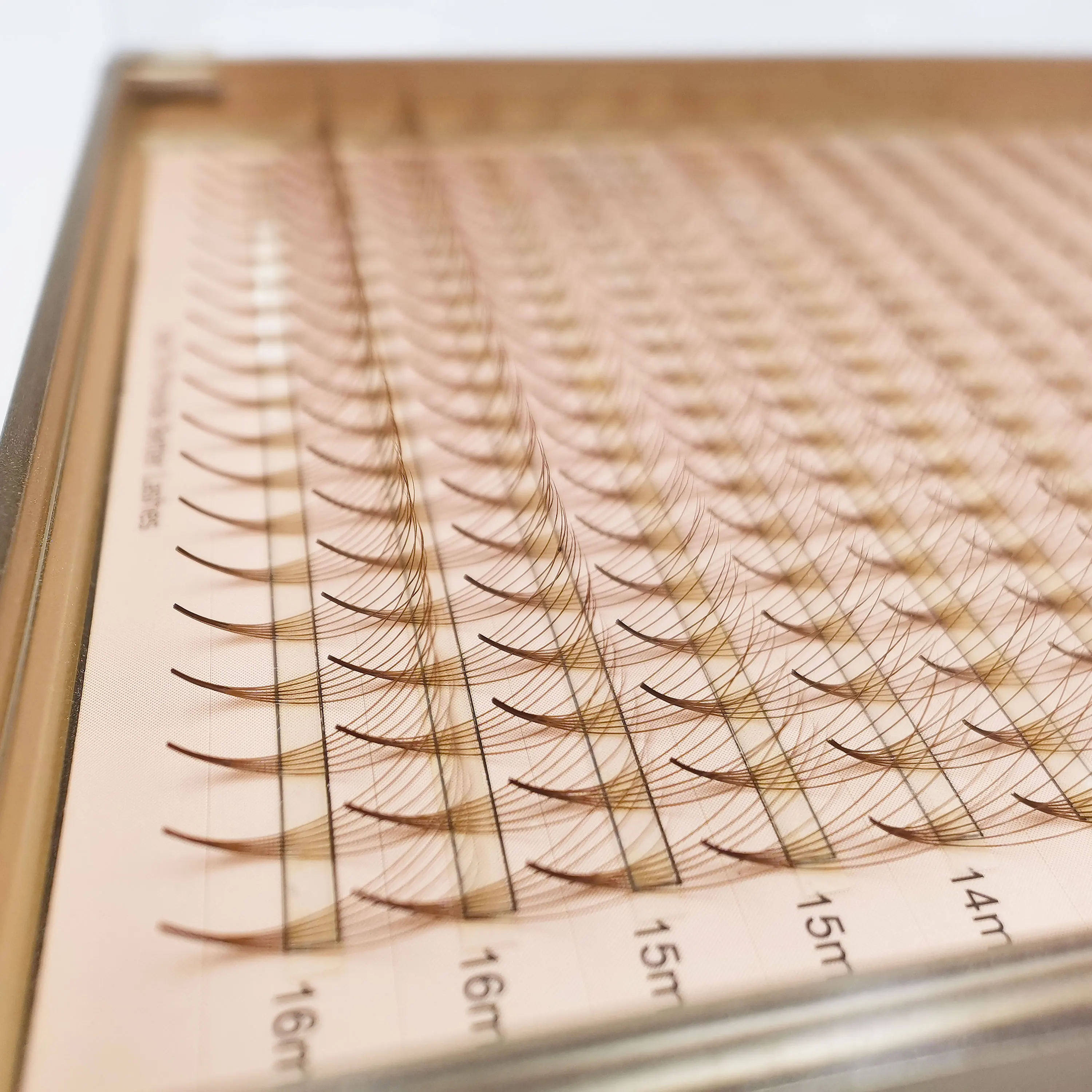 

SupMacio brown premade lash extensions narrow 3D/4D/5D/6D brown volume eyelash extensions russian promade fans bouquet