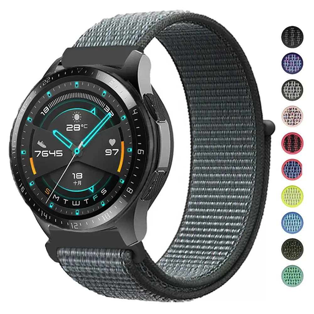 20mm Nylon Band For Samsung Galaxy Watch 5/pro 45mm 44mm/active 2/22 bracelet huawei gt 2/3 galaxy watch 4/Classic 46mm 40 strap