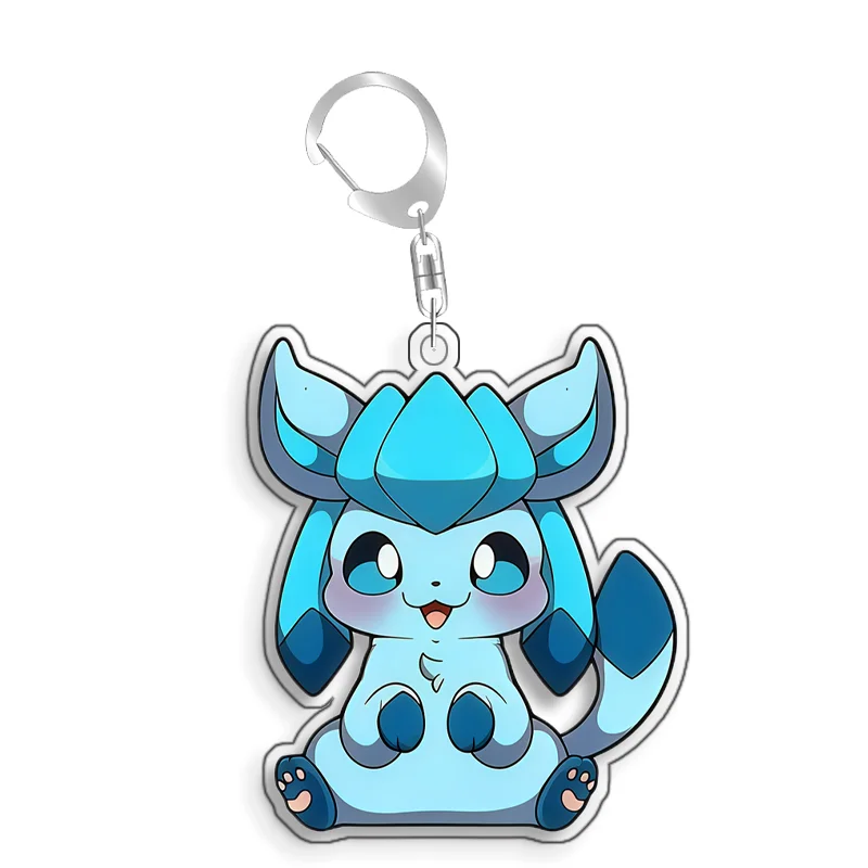 For Pokemon Elf Espeon Sylveon Leafeon Jolteon Leafeon Acrylic Original Selfmade Cute Cartoon Anime Keychain Pendant Toy Gift