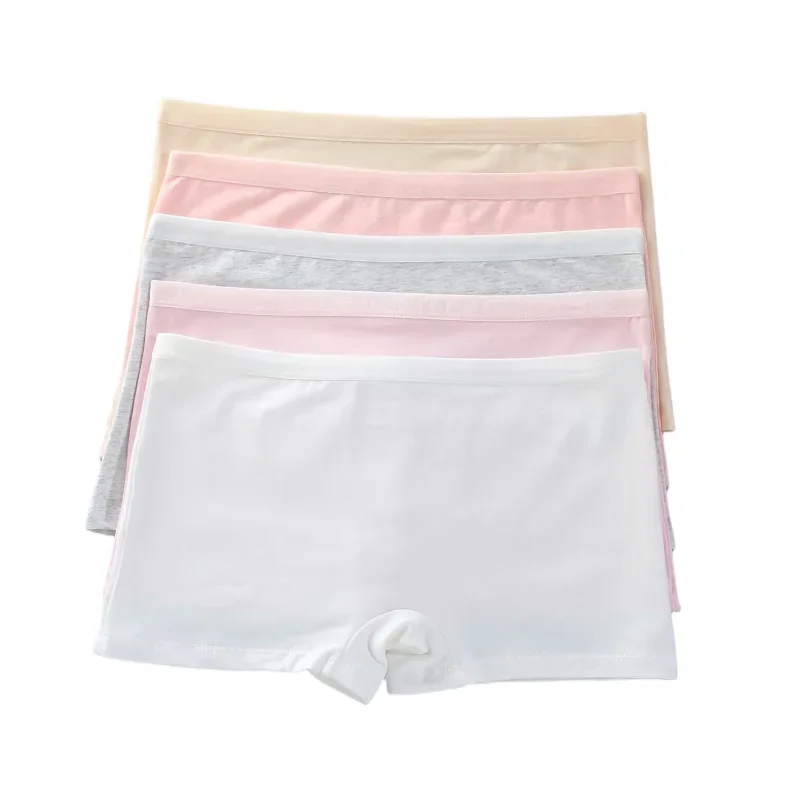 Boxer élastique en coton pour fille de 8 à 16 ans, lot de 3 pièces, sous-vêtements pour enfants, pantalons courts de sécurité