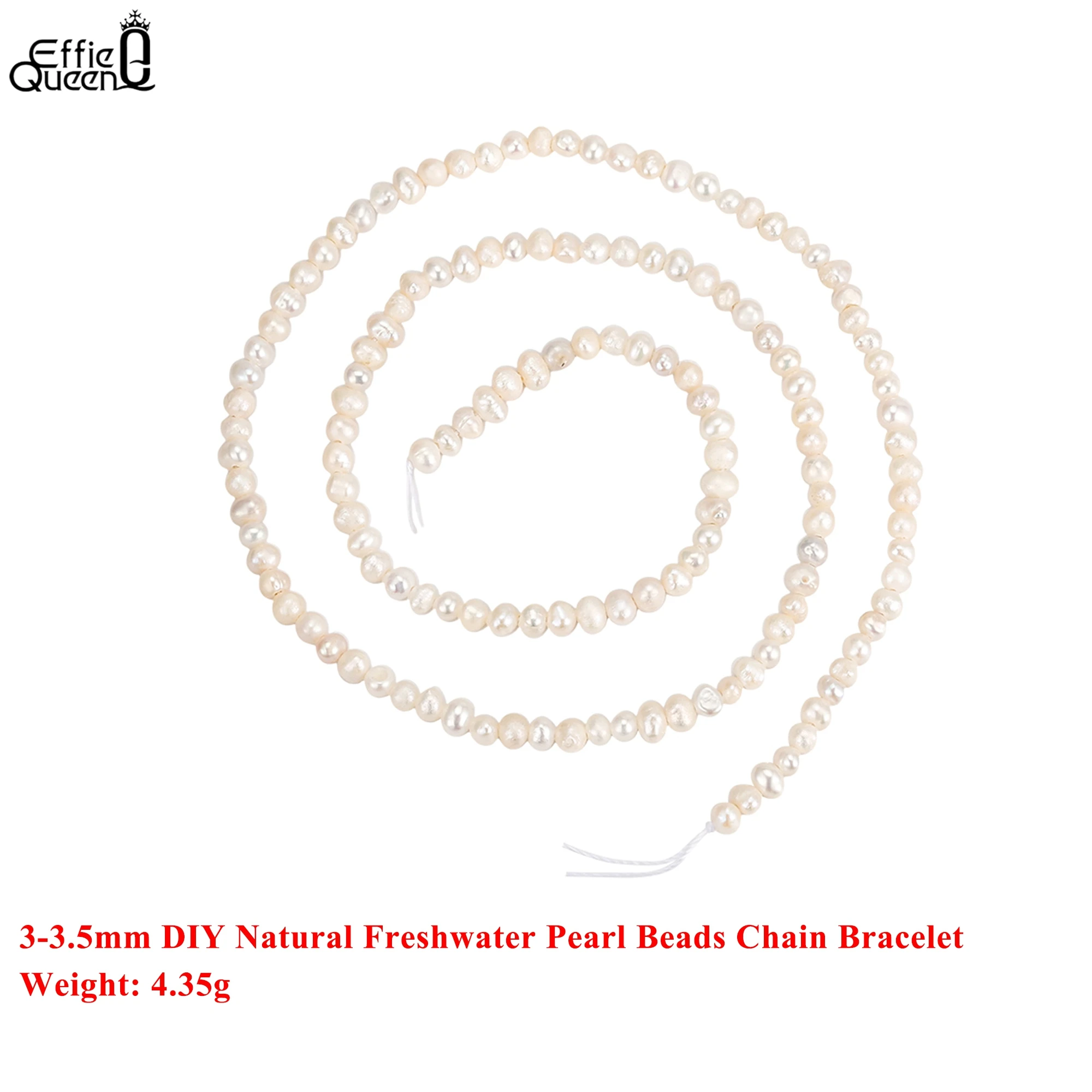 

EFFIE QUEEN 100% натуральный пресноводный жемчуг оптом AA/AAA/AAAA Высококачественные жемчужные бусины для изготовления ювелирных изделий DIY браслет PP16