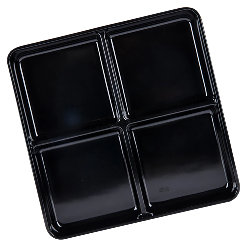 

Four Grid Melamine Snack Plate Dessert Tray Divided Food Storage Large Capacity Kitchen Dining Home Hot Pot Tableware