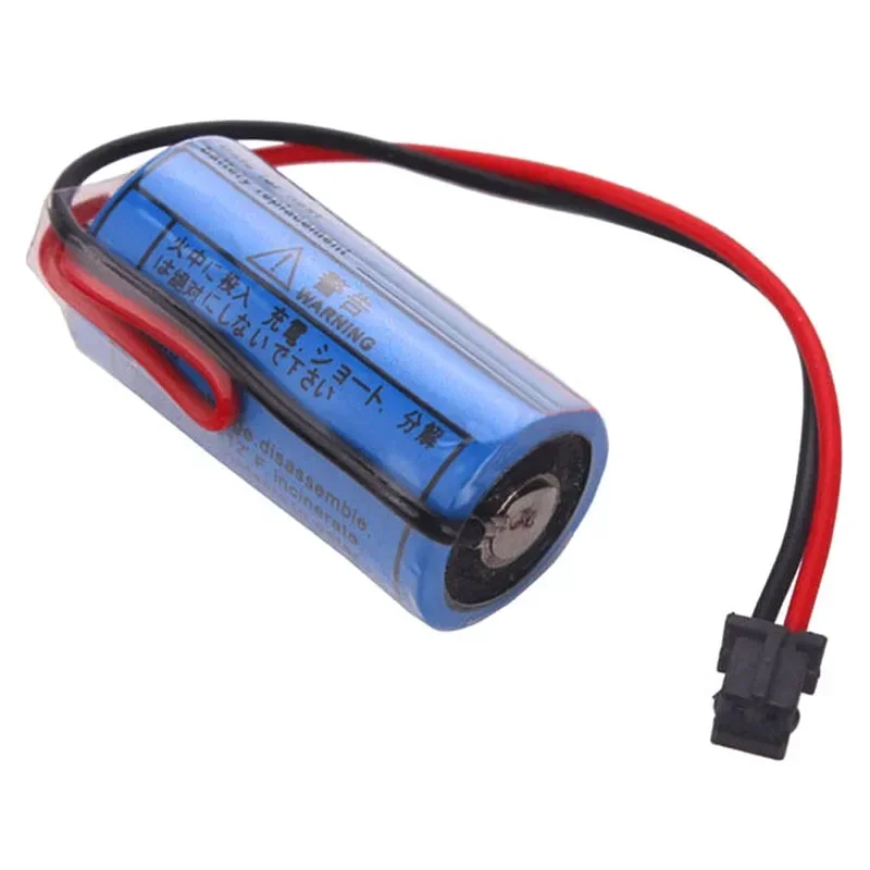 Pack de batterie industrielle avec prise pour Mitsubishi Servo 10 pièces/lot d'origine Q6BAT CR17335SE-R CR17335 CNC 3V 1700mAh Eddie ion PLC