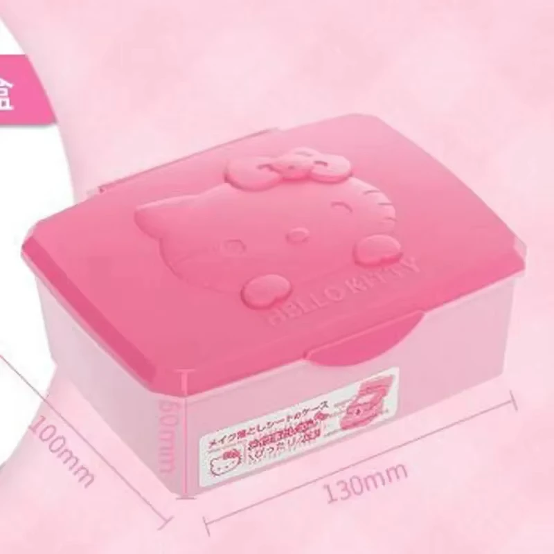 Sanrio Hello Kitty Organizer Storage Box Cute Melody Pudełko na biżuterię Waciki Waciki Artykuły papiernicze Organizer na biżuterię Prezenty