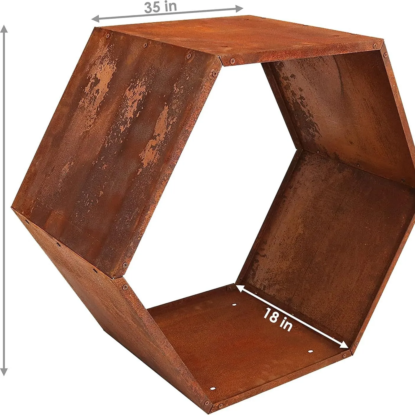 

Directly from the manufacturer Outdoor hexagonal heavy log frame Log frame modeling single layer simple wood storage