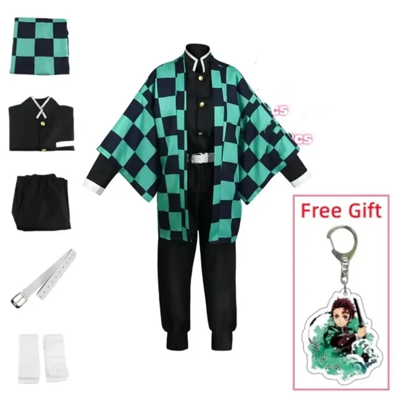 FC6 Anime Cosplay Costumes Halloween Cape Women Adult Men Kids Children Wig Uniform Clothing Nezuko Shinobu@FC8!