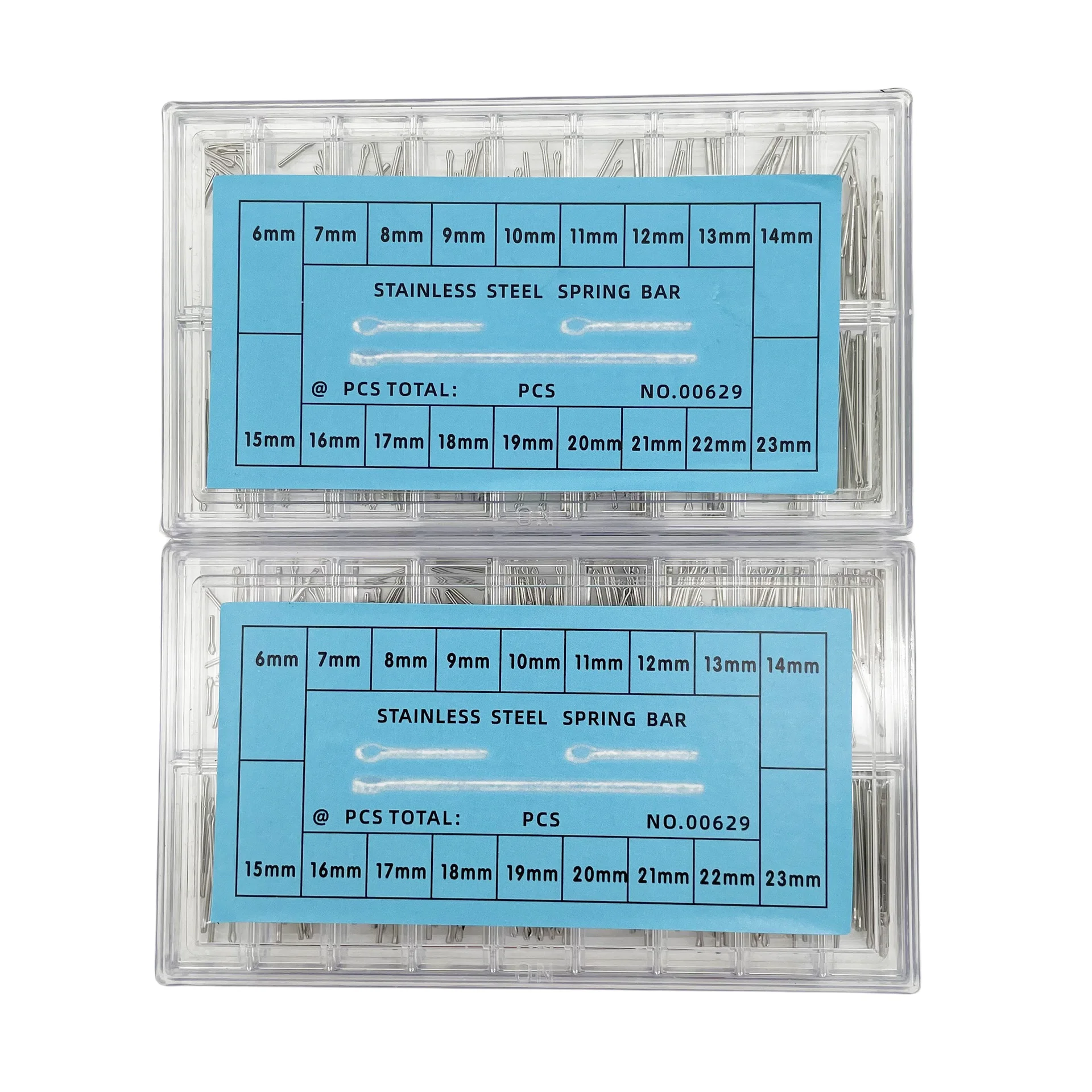 Pasadores divididos para correa de reloj, caja de acero inoxidable, pasadores de enlace, barra de algodón, surtido de herramientas de reparación de relojes, 360 piezas