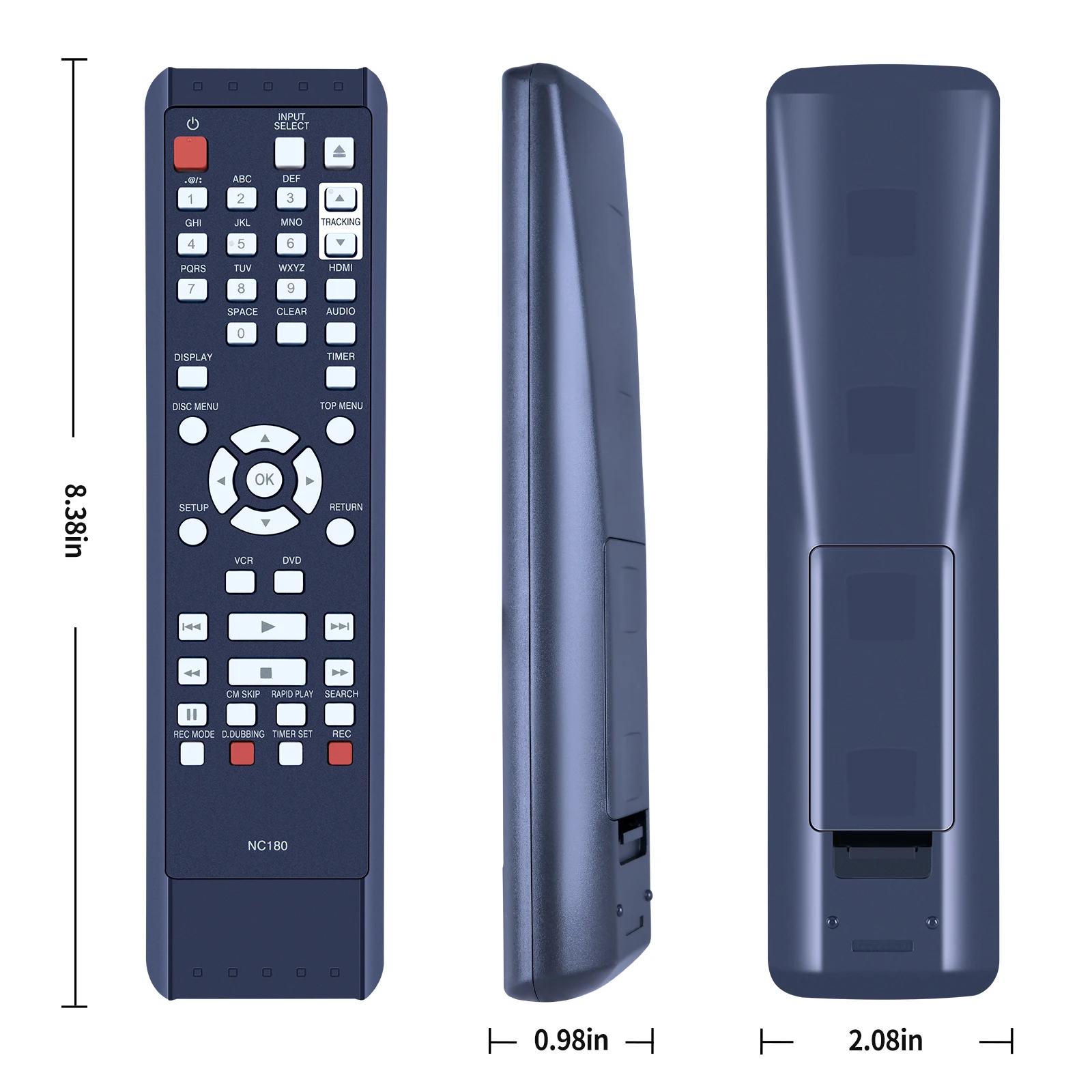 Controlador remoto para Funai Gravador de DVD, DVDR VCR Combo, controlador remoto, NC180, NC180UH, ZV427FX4A, ZV427FX4, ZV427FX4 A