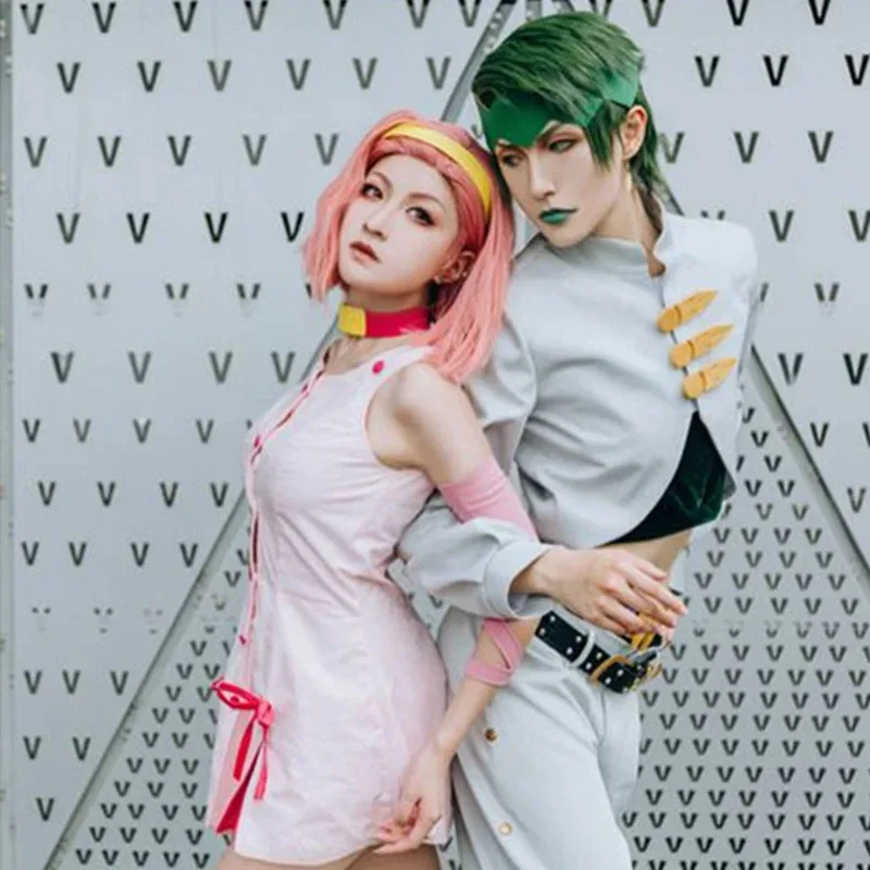 زي جوجو للمغامرة الغريبة من فيلم سوجيموتو ريمي التنكري فستان وردي مع ملحق