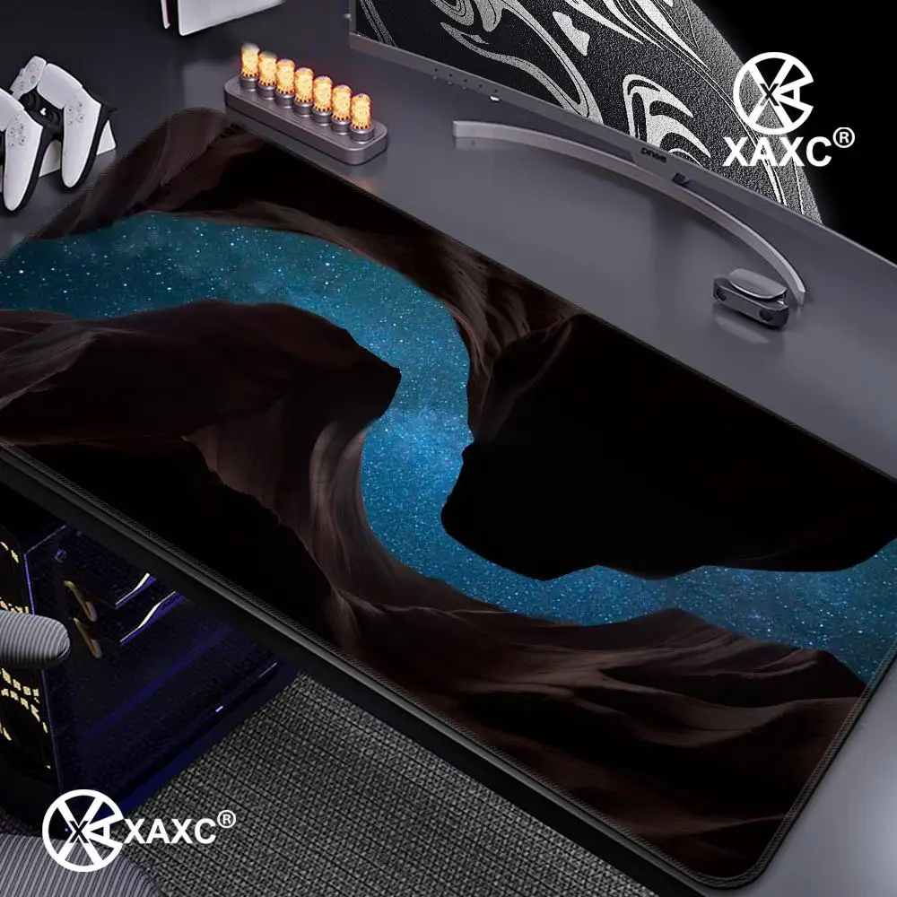 

Night Starry Sky Space Galaxy XAXC Mouse Pad large keyboard mouse desk pad non-slip rubber gaming mouse pad laptop mouse carpet