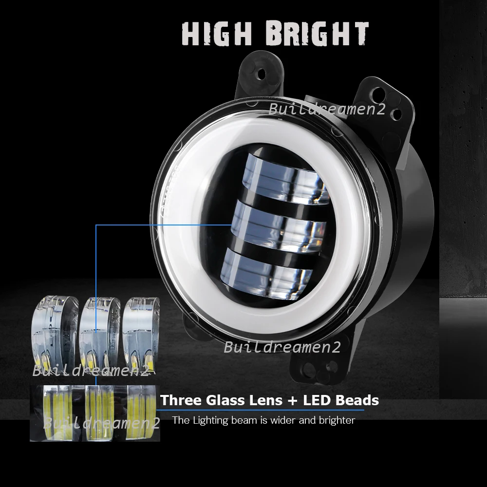 2 X 30W Car Canbus LED Fog Light + Daytime Running Lamp DRL + Turn Light For Jeep Grand Cherokee (WK2) 2011 2012 2013