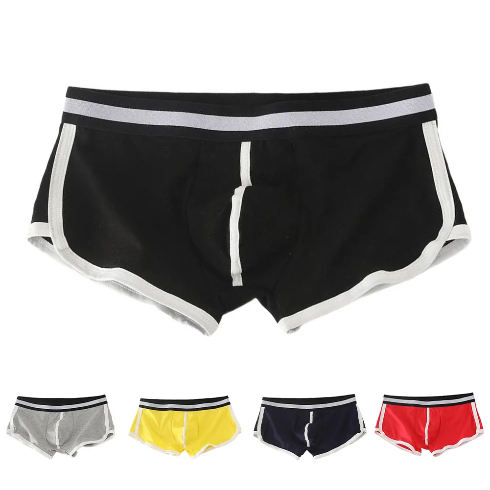 سراويل داخلية مريحة تسمح بمرور الهواء، نمط مطابق للألوان، مزيج من القطن والألياف اللدنة، ملابس داخلية عصرية للرجال للاستخدام اليومي #6