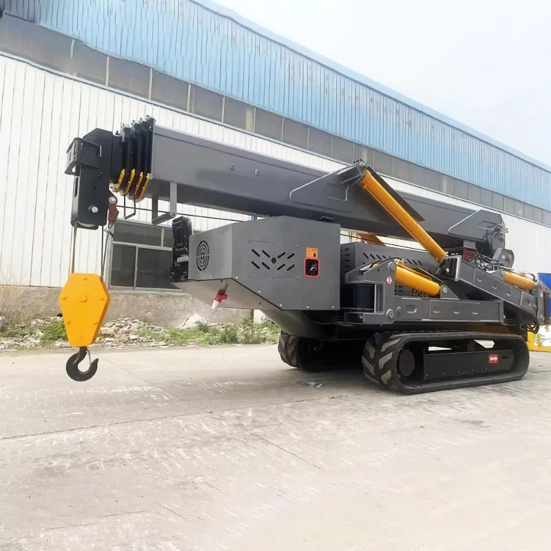 Customized Large 12ton Crawler Spider Crane Remote-controlled 10ton 12ton 25m 30m Lifting Spider Crawler Crane