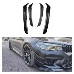 리얼 드라이 탄소 섬유 프론트 범퍼 사이드 카나드 스플리터 스포일러, BMW M5 F90 2018 2019, 4 개