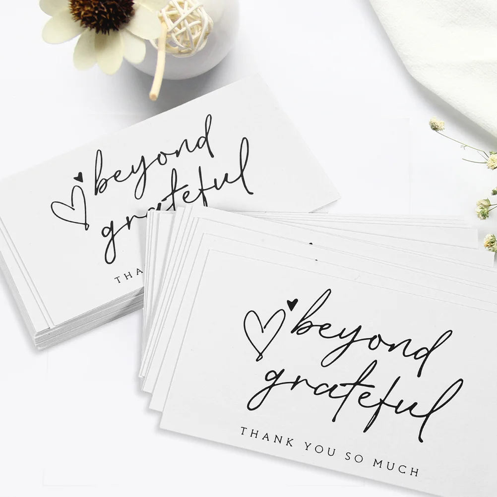 150 قطعة من تعبئة هدايا الأعمال المزخرفة، شكرًا بالجملة لتغليف هدايا الأعمال الصغيرة، بطاقات الطلب، بطاقات شكر ورقية