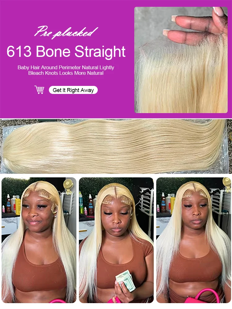 40 بوصة 250 الكثافة Hd الدانتيل الباروكات الأمامية مستقيم الدانتيل الباروكة الأمامية 13x4 13x6 شقراء 613 الدانتيل الجبهة خصلات الشعر المستعار الإنسان للنساء