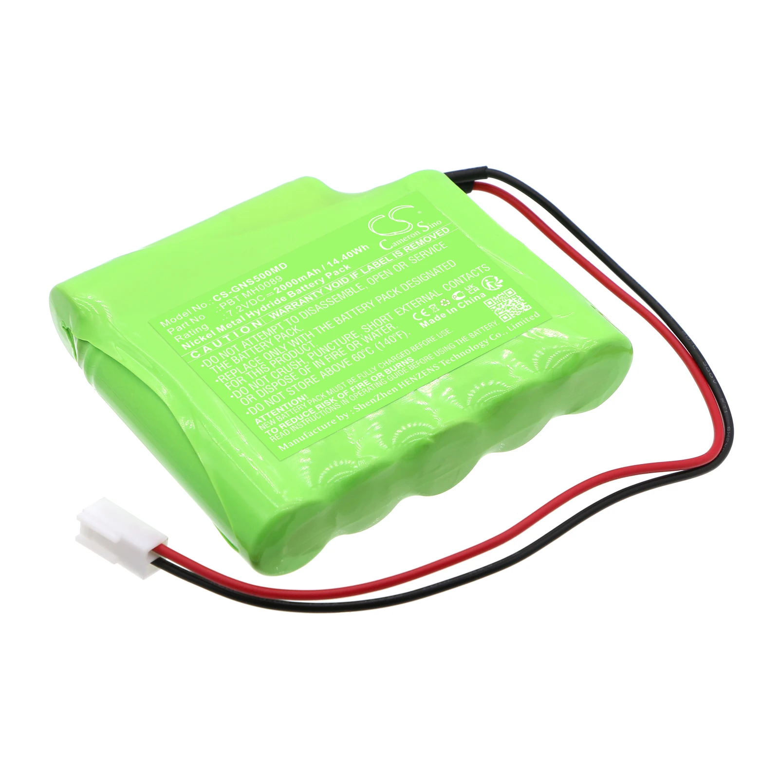 Batería de repuesto CS para Globus Genesy 300, Genesy 500, Genesy 600, Genesy 1000, Genesy 1200, Gen PN:PBT MH0089 2000mAh / 14.4Wh