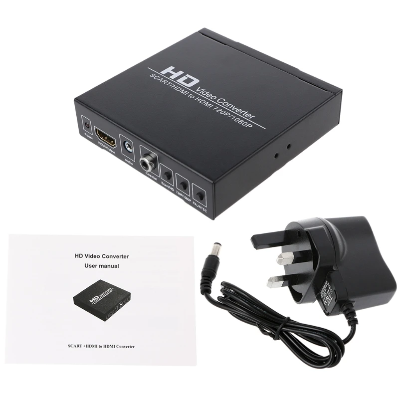 

Game Consoles DVD SCART+HDMI To Video Converter Box 3.5mm Drop shipping