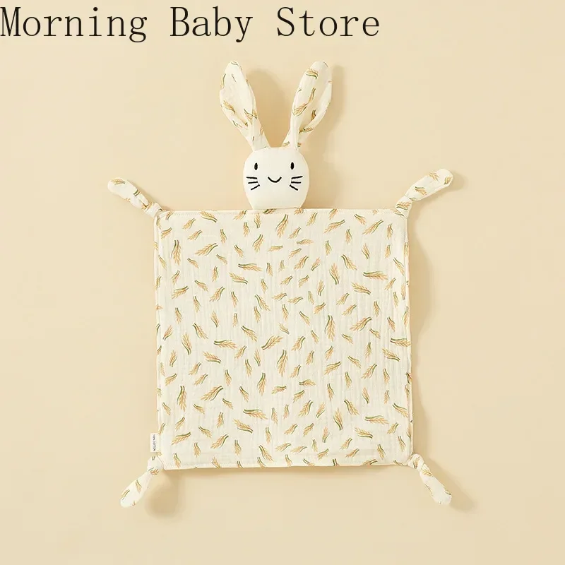 Cartoon Printing Soothing Towel Baby Blanket Cotton Gauze Baby Infant Sleeping Doll Saliva Towel Toddler Toys Babies Items