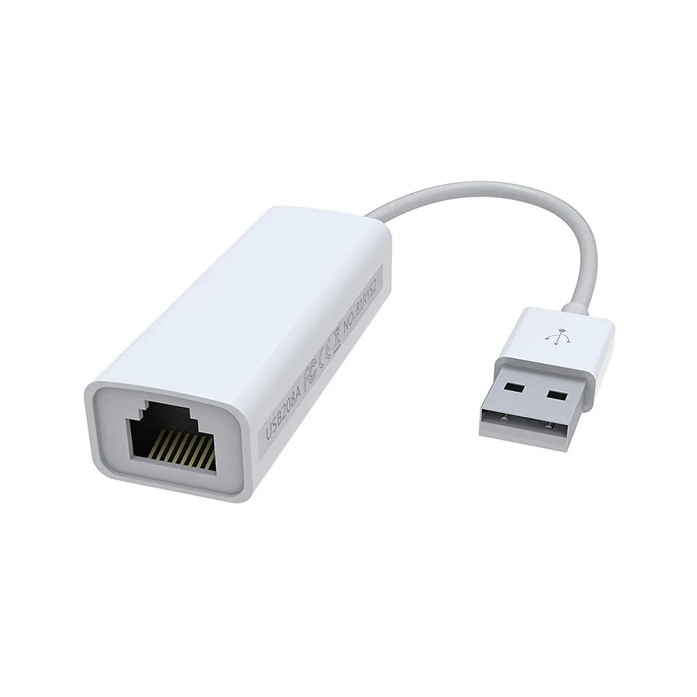 USB 2.0 Gigabit Ethernet Converter RJ45 10/100 Mbps LAN Network Adapter For Multi-System Windows Mac Chromebook Linux Surface