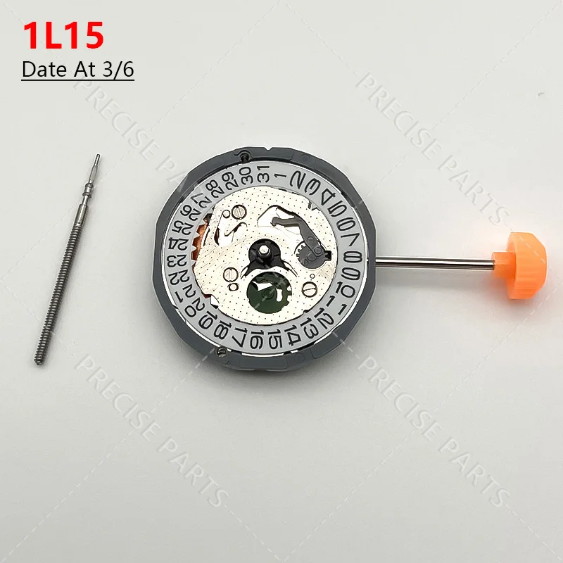 Newly Imported Japanese 1L15 Movement 2 Hands Single Calendar Watch Movement Accessories 3 o'clock Position