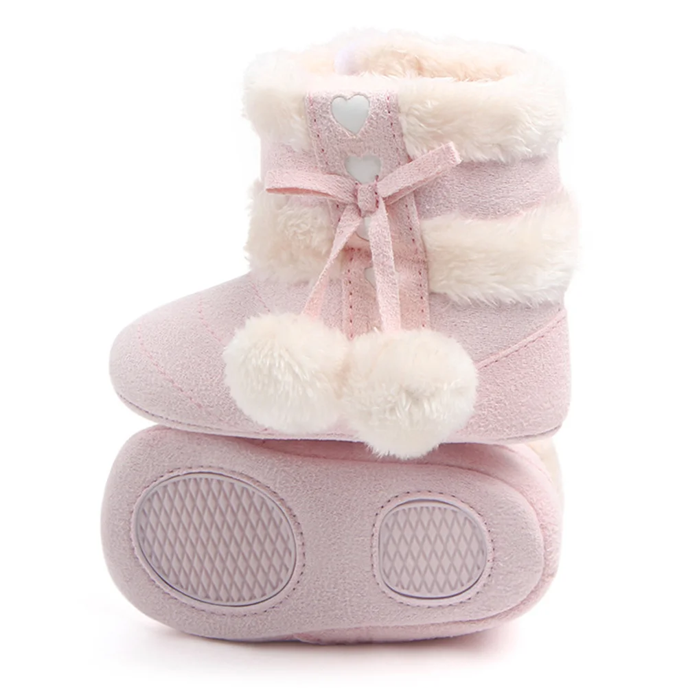 

Girls Snow Boots Christmas Baby Toddler Shoes Plush Prewalkers Boy for Toddlers