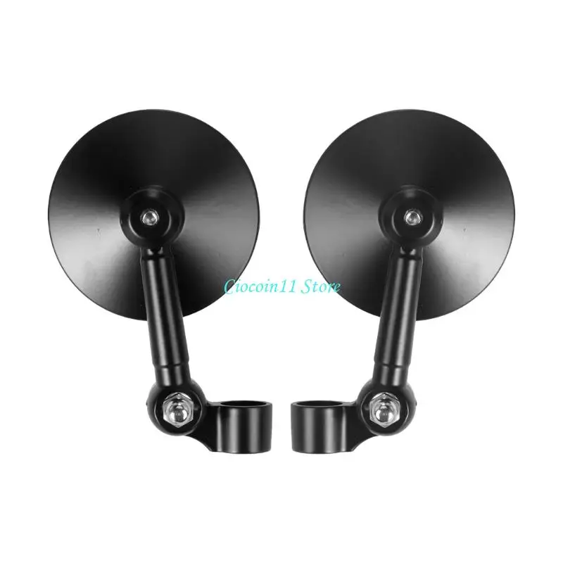 Y1UB Motorcycle Rear View Mirror Adjustable Rotating Handlebar Side Mirror