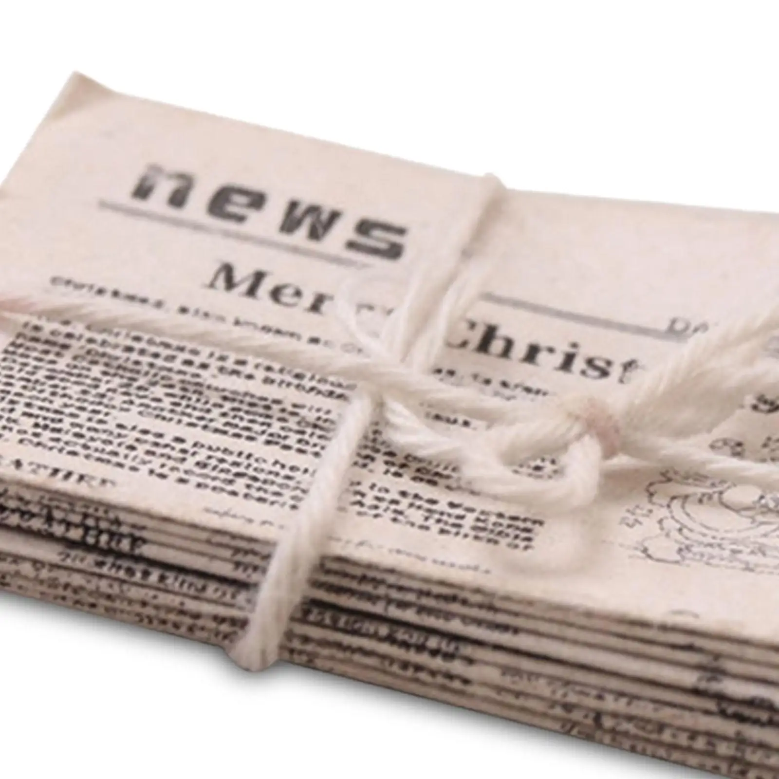 

Mini Dollhouse Newspaper Lifelike Paper Miniature Items for 1 12 Scale Living Room Decoration