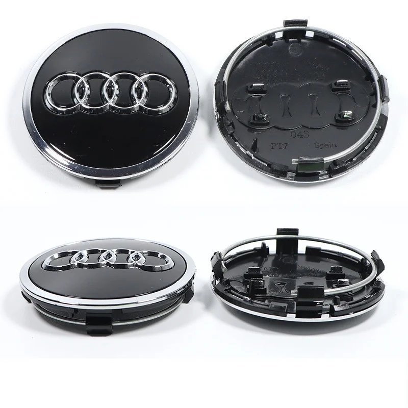 4pcs 60mm 61mm 68mm 69mm Car Styling Wheel Center Cap Hub Covers Badge 4B0601170 For Audi A3 A4 A5 A6 A7 A8 S4 S6 Accessories