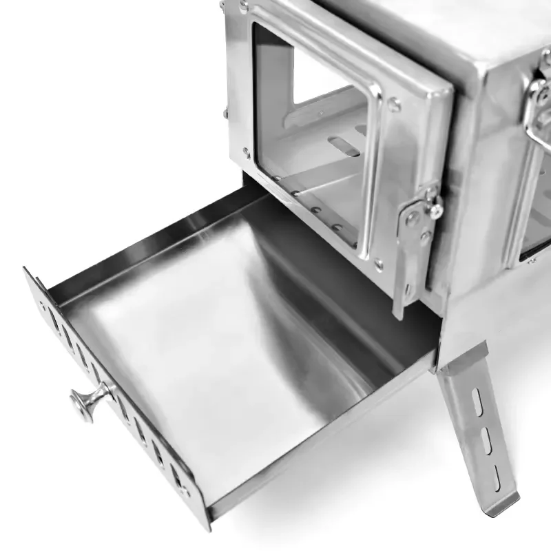 Portable Modern Stainless Steel Tent Stove All-season Hiking Camping Outdoor Heating ZC-360B2