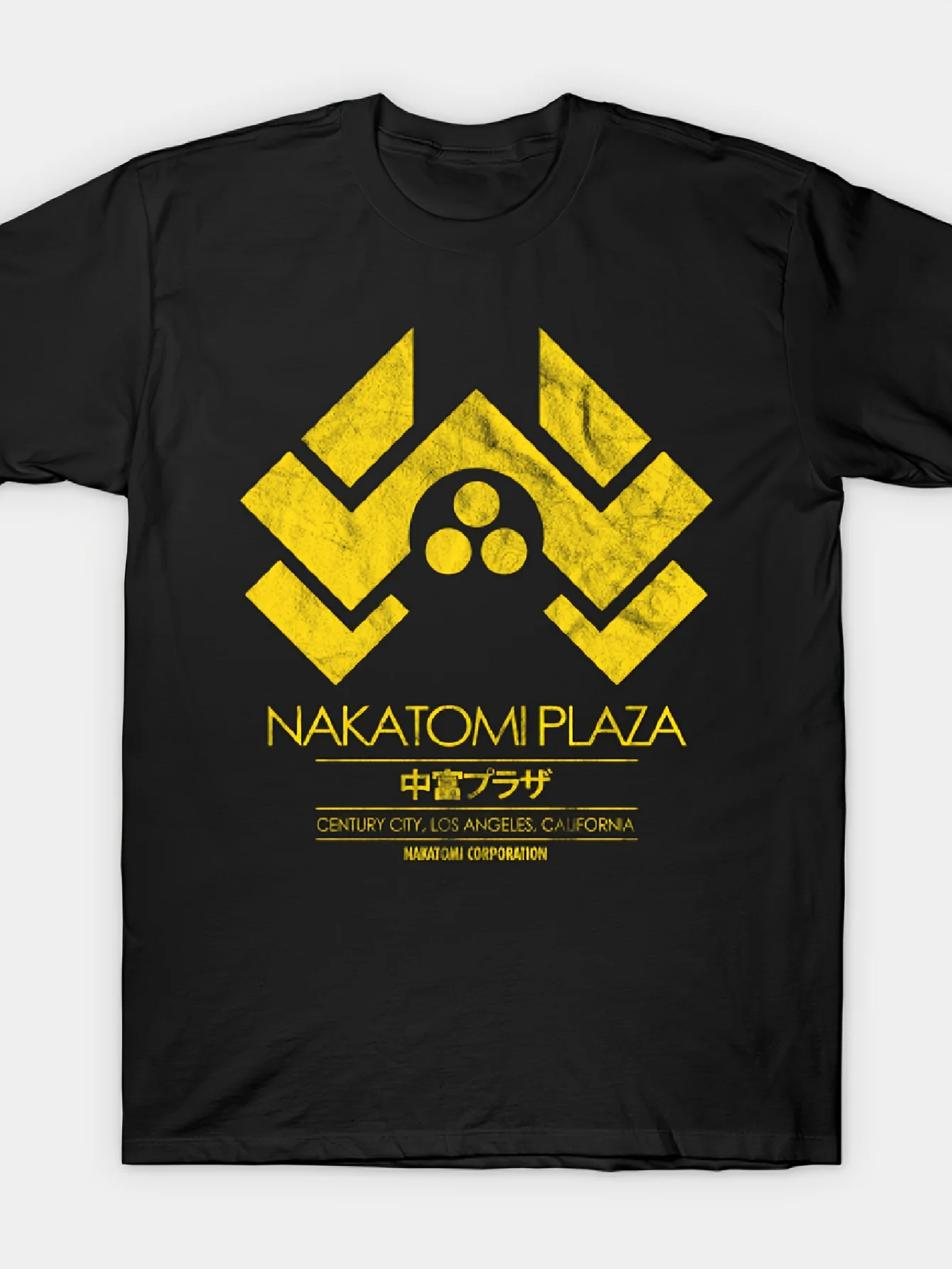 Nakatomi Plaza Die Hard T-shirt Unisex Travel Essential Stylish Design Breathable Fabric Short-sleeved Top Crew Neck Regular Fit