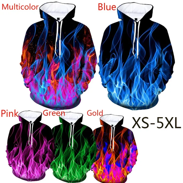 

Cool Flame Hoodie 3d Print Fire Flame hoodies Casual Funny Long sleeves fashion Pullover hoodies Unisex Sweatshirts