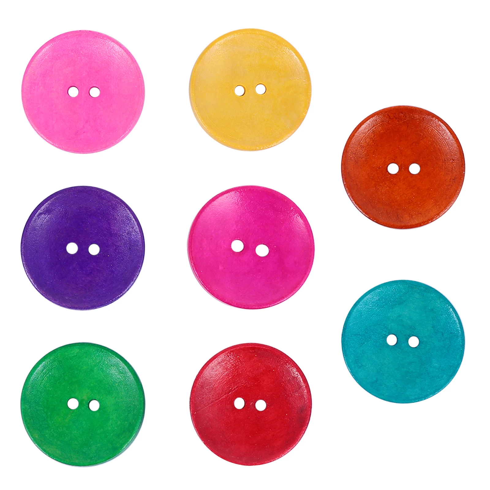 

50 pcs Wood Buttons Sewing Accessories Natural Craft Round Decorative Fasteners Supplies Creative For Crafts Clothing Hair