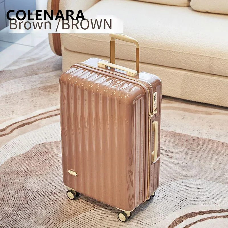 Imagem -02 - Colenara-universal Roda Rolando Mala Grande Capacidade Bagagem Trolley Case Case de Carregamento Usb Caixa de Embarque 20 22 24 26 28 30