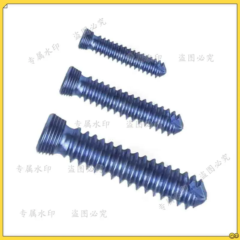 

10pcs 1.5/2.0/2.4/2.7/3.5 Titanium Self-tapping Cap Lock Screws For Small Animals And Pets