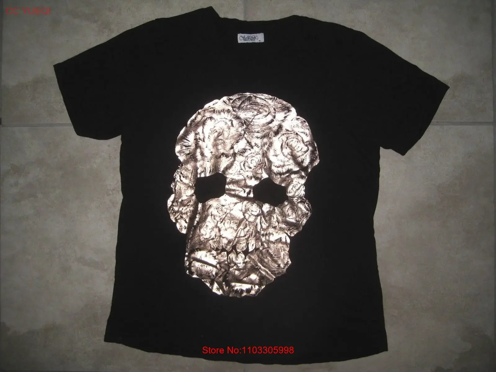 LAUREN MOSHI Beverly Hills Цветочный череп Хэллоуин Черный топ Футболка Б/У Средний M винтажная стираная дизайнерская одежда Стильная LAUREN MOSHI Beverly Hills Цветочный череп Хэллоуин Черный топ Футболка Б/У Средний M винтажная стираная дизайнерская одежда Стильная